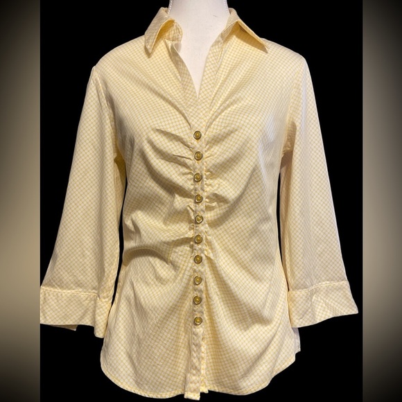 🌼New York & Company stretch button down womens top size medium 🌼 - Picture 1 of 9